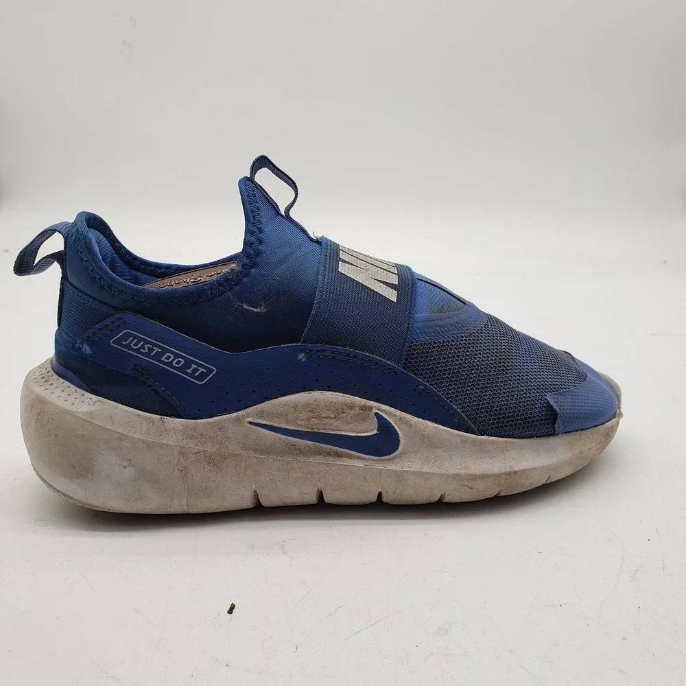 Nike Flex Runner Shoes Youth Size 5Y Blue Slip On Running Sneakers Athletic